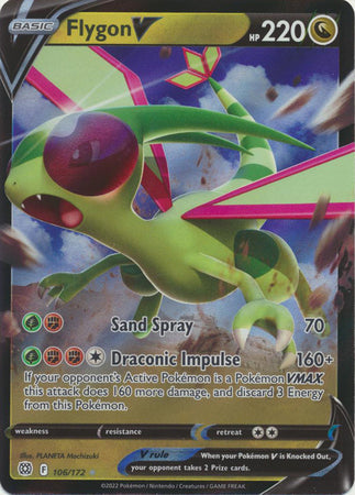 Flygon V - 106/172 - Ultra Rare available at 401 Games Canada