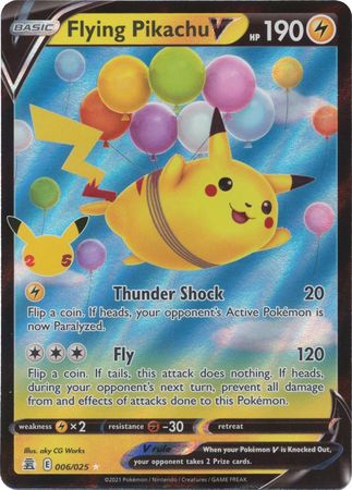 Flying Pikachu V - 006/025 - Ultra Rare available at 401 Games Canada