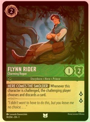 Flynn Rider (Charming Rogue) - 74/204 - Uncommon (Foil) available at 401 Games Canada