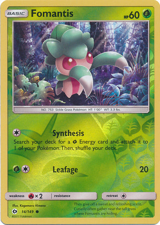 Fomantis - 14/149 - Common - Reverse Holo available at 401 Games Canada