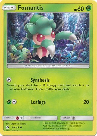 Fomantis - 14/149 - Common available at 401 Games Canada