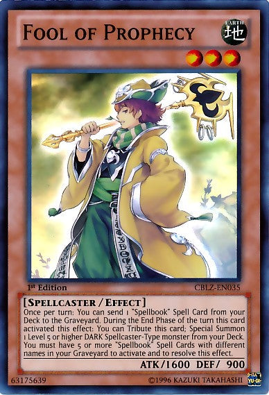 Fool of Prophecy - CBLZ-EN035 - Super Rare - 1st Edition available at 401 Games Canada