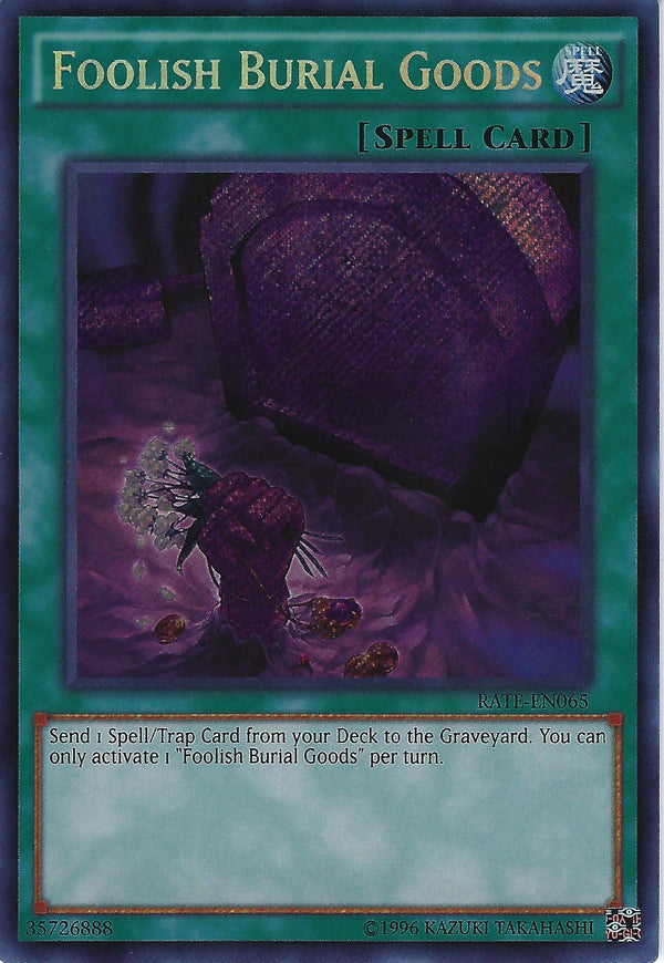 Foolish Burial Goods - RATE-EN065 - Secret Rare - Unlimited available at 401 Games Canada