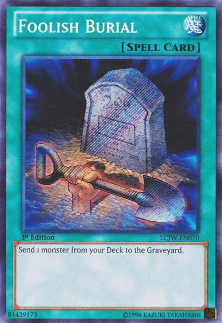 Foolish Burial - LCJW-EN070 - Secret Rare - 1st Edition available at 401 Games Canada