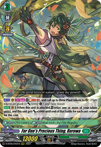 For One's Precious Thing, Rorowa - D-BT05/012 - Triple Rare available at 401 Games Canada