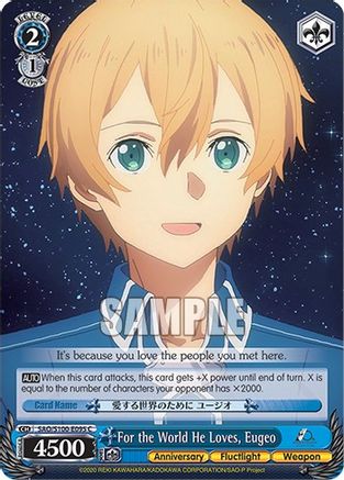 For the World He Loves, Eugeo - SAO/S100-E095 - Common available at 401 Games Canada