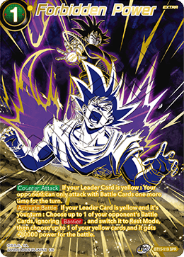 Forbidden Power - BT15-119 - Special Rare (SPR) available at 401 Games Canada