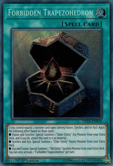 Forbidden Trapezohedron - SHVA-EN019 - Secret Rare - 1st Edition available at 401 Games Canada