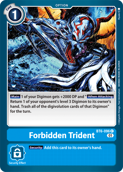 Forbidden Trident - BT6-096 - Common available at 401 Games Canada