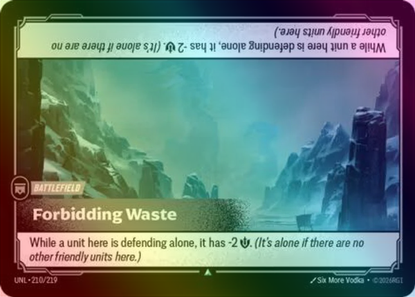 Forbidding Waste - 210/219 - Uncommon (Foil)