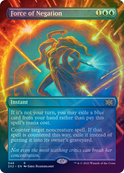 マジック：ザ・ギャザリング MTG Force of Negation Borderless 2X2 R 401 Games Canada - Force of Negation - Borderless (Foil) (2X2)