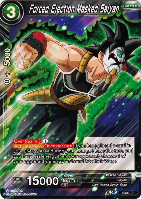 Forced Ejection Masked Saiyan - EX03-27 - Expansion Rare available at 401 Games Canada