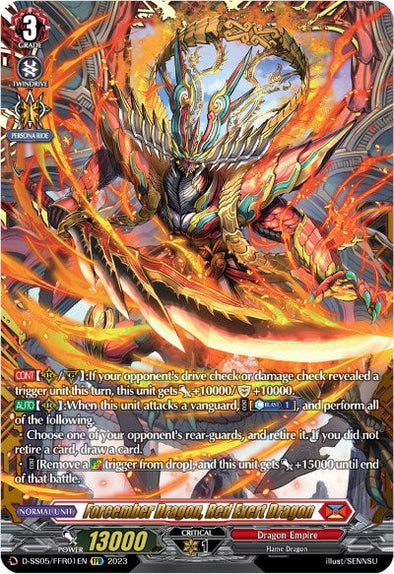 Forcember Dragon, Red Exert Dragon - D-SS05/FFR01 - Double Frame Rare available at 401 Games Canada