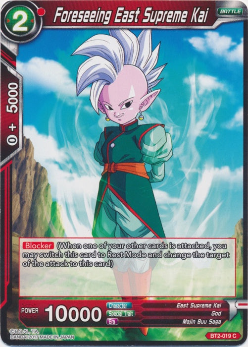 Foreseeing East Supreme Kai - BT2-019 - Common available at 401 Games Canada