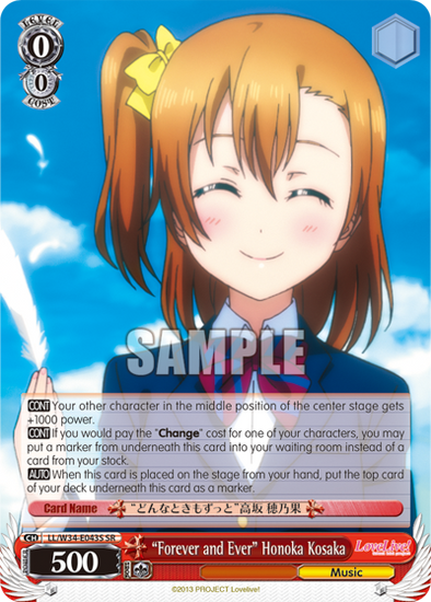 "Forever and Ever" Honoka Kosaka - LL/W34-E043S - Super Rare available at 401 Games Canada