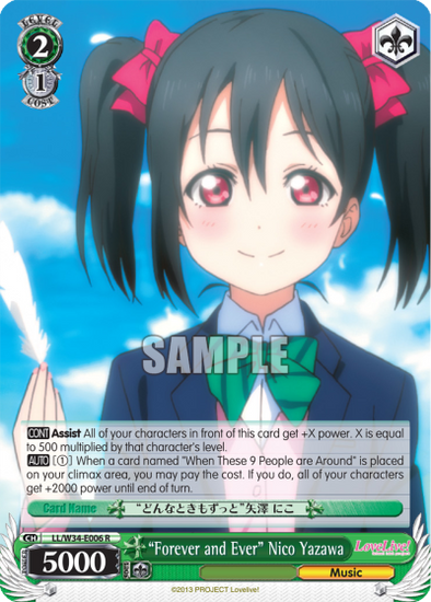 "Forever and Ever" Nico Yazawa - LL/W34-E006 - Rare available at 401 Games Canada