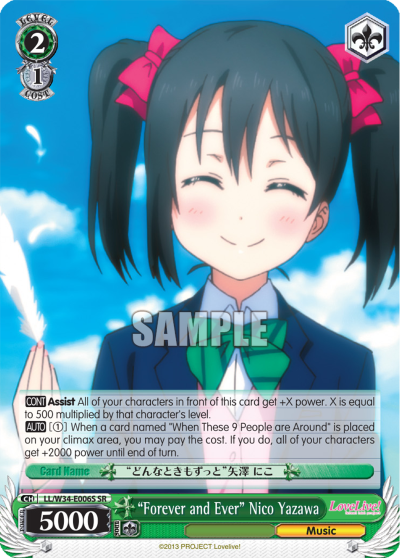 "Forever and Ever" Nico Yazawa - LL/W34-E006S - Super Rare available at 401 Games Canada