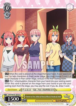 Forever as Five, Ichika & Nino & Miku & Yotsuba & Itsuki - 5HY/W101-E016 - Common available at 401 Games Canada