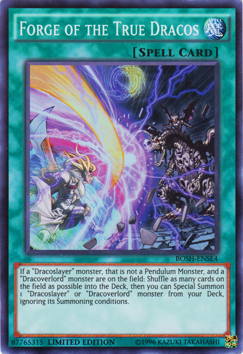 Forge of the True Dracos - BOSH-ENSE4 - Super Rare - Limited Edition available at 401 Games Canada
