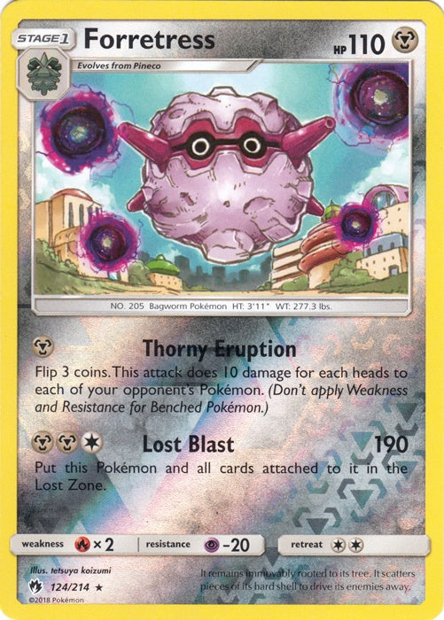 Forretress - 124/214 - Rare - Reverse Holo available at 401 Games Canada