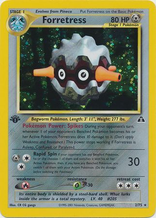 Forretress - 2/75 - Holo - 1st Edition available at 401 Games Canada