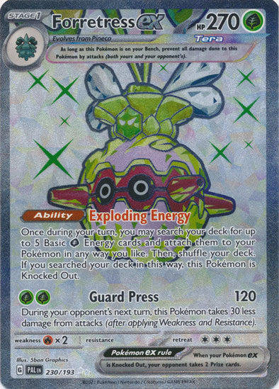 Forretress ex - 230/193 - Full Art Ultra Rare available at 401 Games Canada