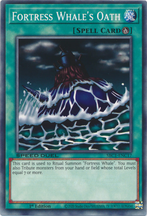 Fortress Whale's Oath - SBC1-ENC17 - Common - 1st Edition available at 401 Games Canada