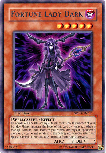 Fortune Lady Dark - SOVR-EN011 - Rare - 1st Edition available at 401 Games Canada