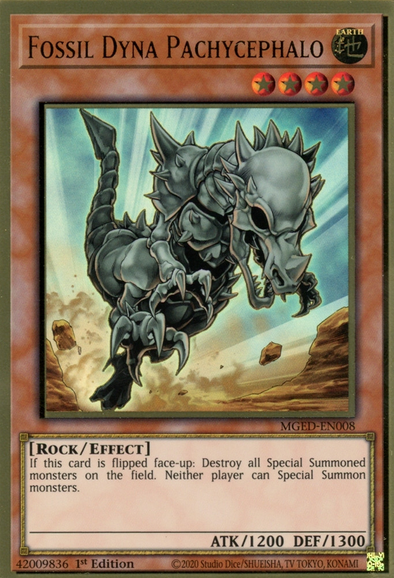 Fossil Dyna Pachycephalo - MGED-EN008 - Premium Gold Rare - 1st Edition available at 401 Games Canada