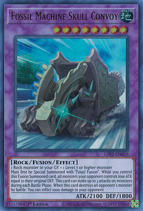 Fossil Machine Skull Convoy - GFP2-EN019 - Ultra Rare - 1st Edition available at 401 Games Canada