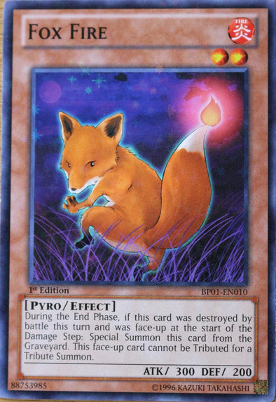 Fox Fire - BP01-EN010 - Starfoil Rare - 1st Edition available at 401 Games Canada