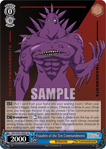 Fraudrin of the Ten Commandments - SDS/SX05-E089S - Super Rare available at 401 Games Canada