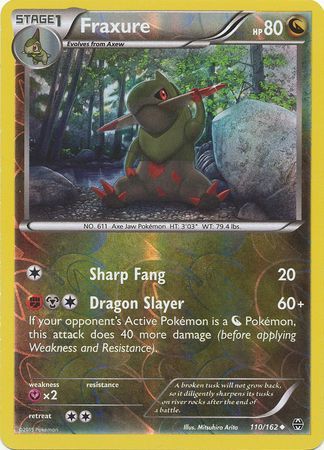 Fraxure - 110/162 - Uncommon - Reverse Holo available at 401 Games Canada