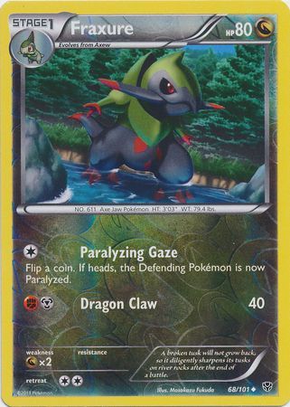 Fraxure - 68/101 - Uncommon - Reverse Holo available at 401 Games Canada