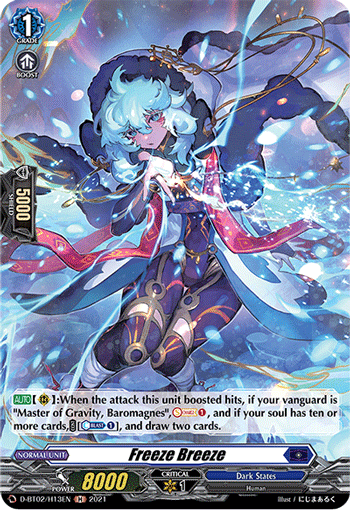 Freeze Breeze - D-BT02/H13 - Holo Rare available at 401 Games Canada