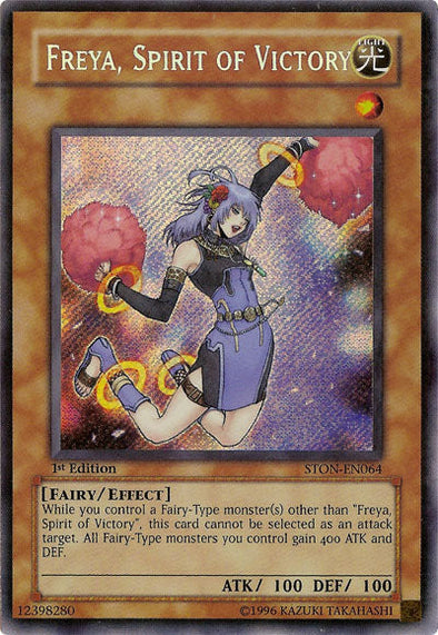 Freya, Spirit of Victory - STON-EN064 - Secret Rare - 1st Edition available at 401 Games Canada