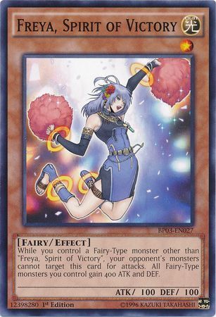 Freya, Spirit of Victory (Shatterfoil) - BP03-EN027 - Shatterfoil Rare - 1st Edition available at 401 Games Canada