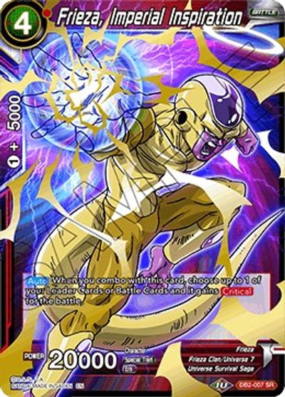 Frieza, Imperial Inspiration - DB2-007 - Super Rare (Ultimate Deck 2021 Foil) available at 401 Games Canada