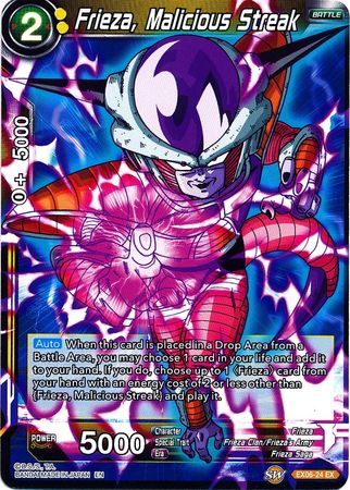 Frieza, Malicious Streak - EX06-24 - Expansion Rare available at 401 Games Canada