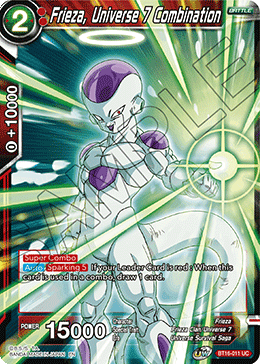 Frieza, Universe 7 Combination - BT16-011 - Uncommon (Foil) available at 401 Games Canada