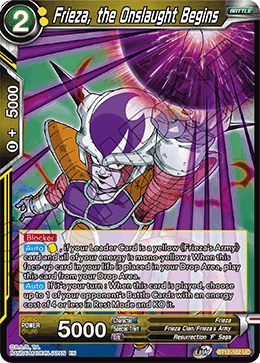 Frieza, the Onslaught Begins - BT12-102 - Uncommon available at 401 Games Canada