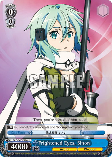 Frightened Eyes, Sinon - SAO/S47-E116 - Uncommon available at 401 Games Canada