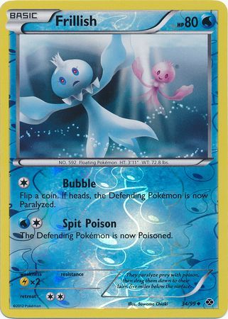 Frillish - 34/99 - Uncommon - Reverse Holo available at 401 Games Canada