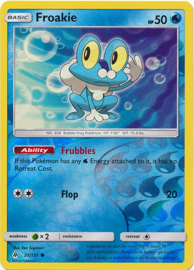 Froakie - 21/131 - Common - Reverse Holo available at 401 Games Canada