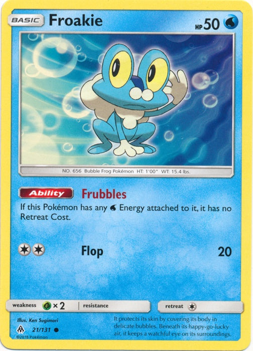 401 Games Canada - Froakie - 21/131 - Common 401 Games Canada - Froakie - 21/131 - Common
