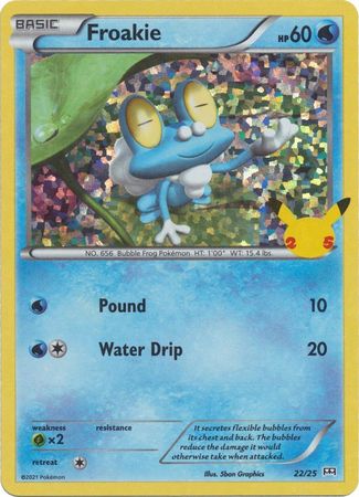 Froakie - 22/25 - 25th Anniversary Holo - Promo available at 401 Games Canada