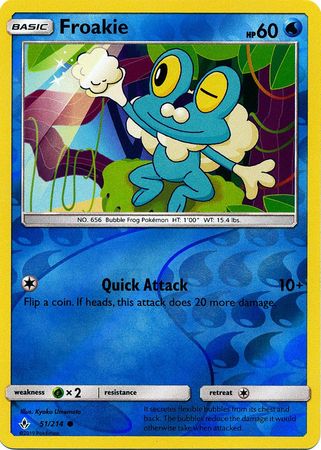 froakie holographic card 401 Games Canada - Froakie - 51/214 - Common