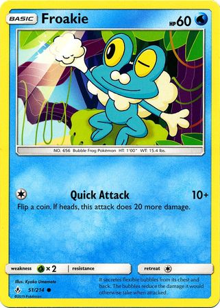 Froakie - 51/214 - Common available at 401 Games Canada