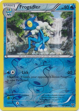 Frogadier - 40/146 - Uncommon - Reverse Holo available at 401 Games Canada