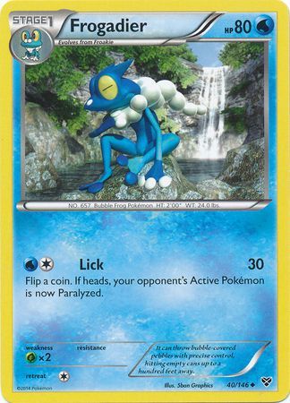 Frogadier - 40/146 - Uncommon available at 401 Games Canada